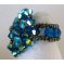 Bague strass Addison turquoise en kit