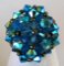 Bague strass Addison turquoise en kit