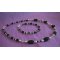 Armbånd Black Agates &amp; Swarovski krystal 