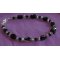 Armbånd Black Agates &amp; Swarovski krystal 