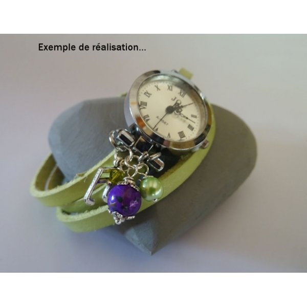 L&aelig;derarmb&aring;nd Anis gr&oslash;n, justerbar triple wrap