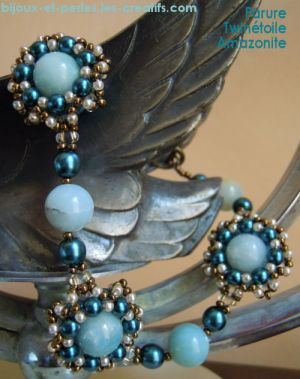 Bracelet en kit Twinétoile Amazonite