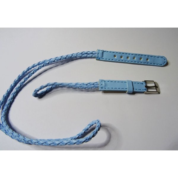Bracelet montre tress&eacute; ciel