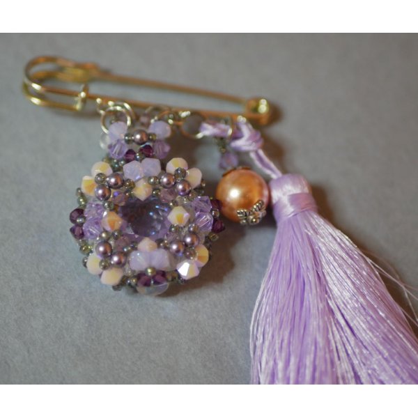 Andros lilla pompon-broche