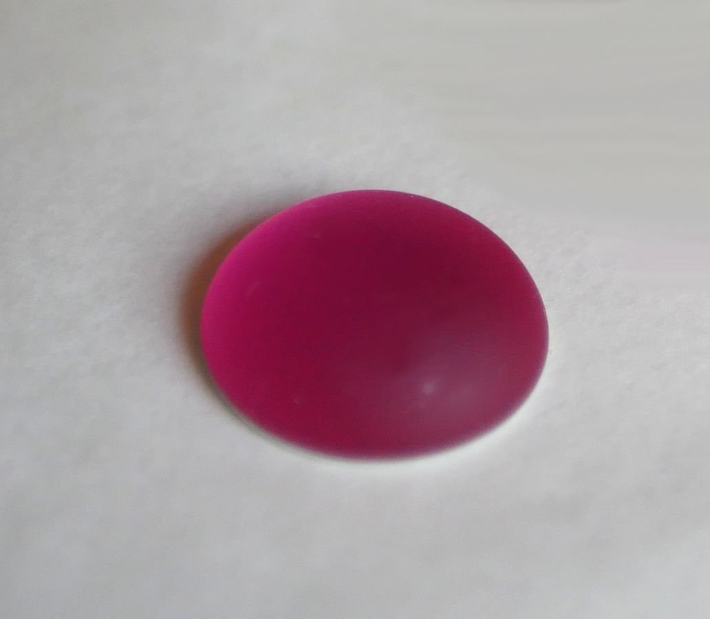 Cabochon Luna Soft pink fuchsia diameter 18mm