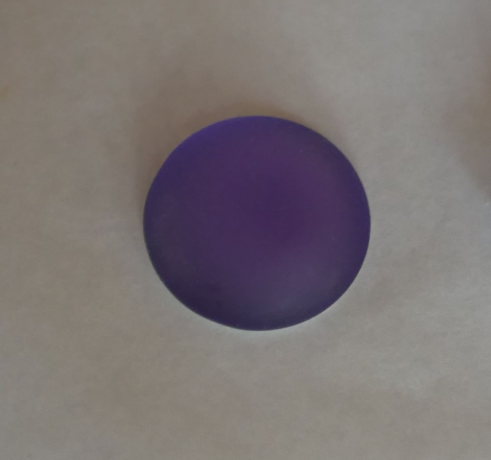 Cabochon Luna Blød lilla tanzanit diameter 18mm