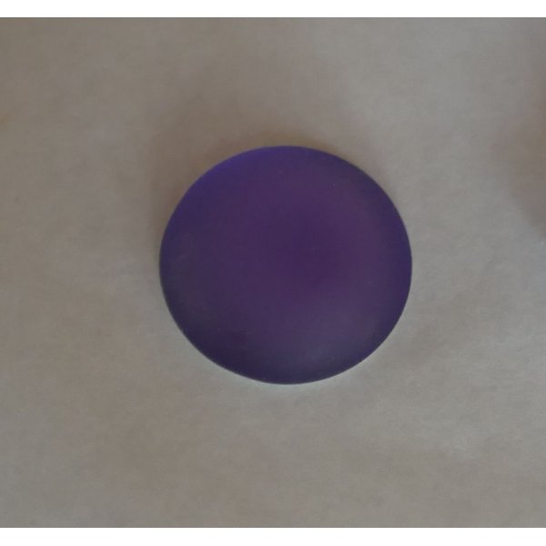 Cabochon Luna Bl&oslash;d lilla tanzanit diameter 18mm