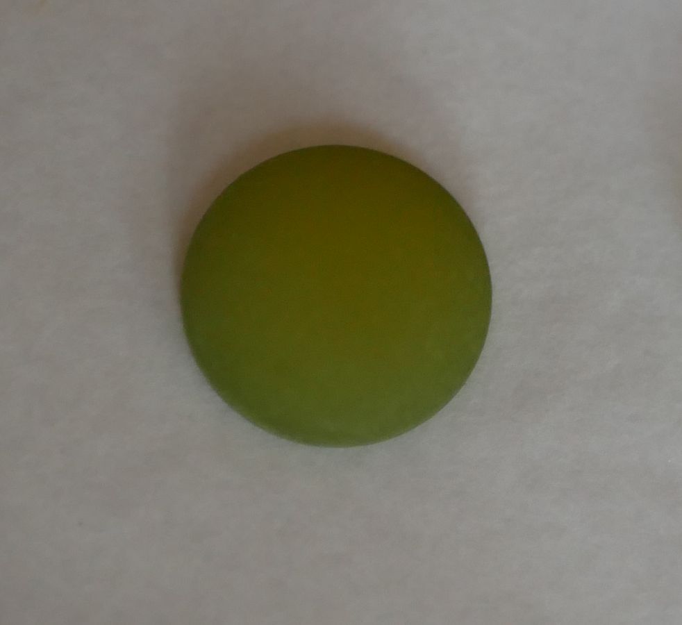 Polaris cabochon grøn Olivine diameter 16mm