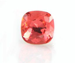 Swarovski cabochon firkantet 12mm Padparadscha