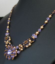 Collier Djerba Violet en kit