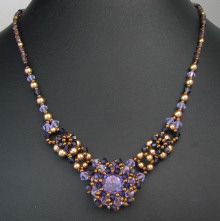 Collier Djerba Violet en kit