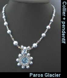 Collier en perles Paros glacier (kit)