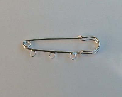 Sølv kilt pin 3 klip