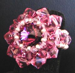Kit bague Cyclade rose & am&eacute;thyste