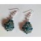 Kit boucles d'oreilles Argyle Bleu indien