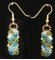 Kit boucles d'oreilles Ceuta bleu-vert