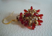 Tutoriel boucles d'oreilles Indiana rouge