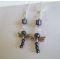 Kit Boucles d'oreilles Libellule en Hématite