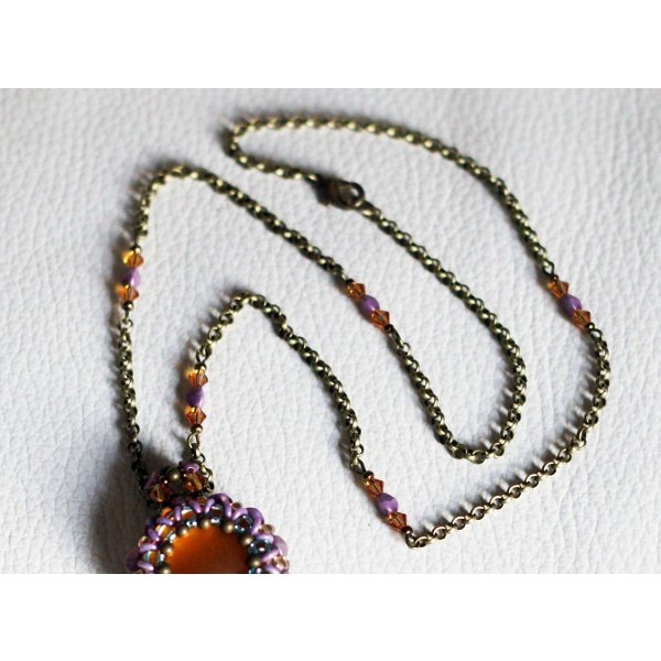 Queensland Topaz lilla k&aelig;de halsk&aelig;de kit