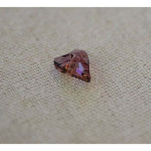 Wild Swarovski hjerte vedh&aelig;ng 12 mm krystal antik pink
