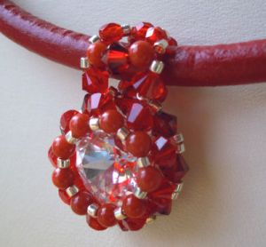 Pendentif en kit Tinos rouge