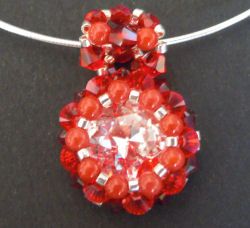 Pendentif en kit Tinos rouge