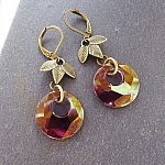 Bohemian Swarovski lilla &oslash;reringe