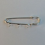 S&oslash;lv kilt pin 3 klip