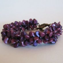 Pip Burgundy Duo Beads armbånd Kit